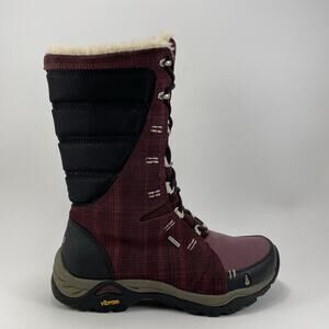 Ahnu Northridge Winter Boots Womens Size 6 200g Wool Lined Waterproof Purple